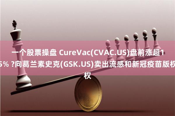 一个股票操盘 CureVac(CVAC.US)盘前涨超15% ?向葛兰素史克(GSK.US)卖出流感和新冠疫苗版权